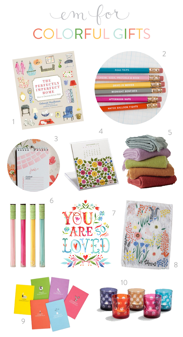 Colorful Gift Guide