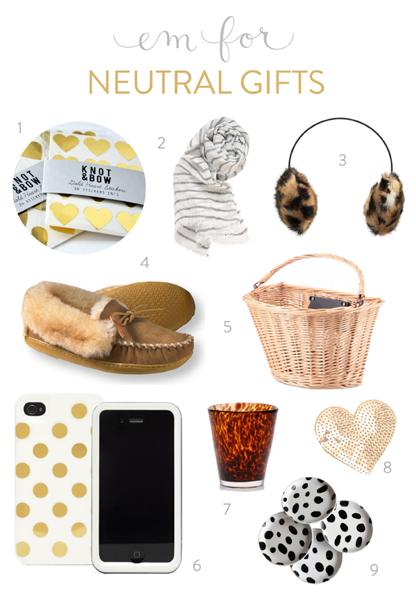 Em for Marvelous - metallic gifts