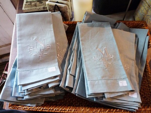 Em for Marvelous - monogrammed linens