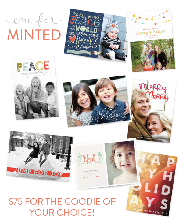 Minted giveaway - Em for Marvelous