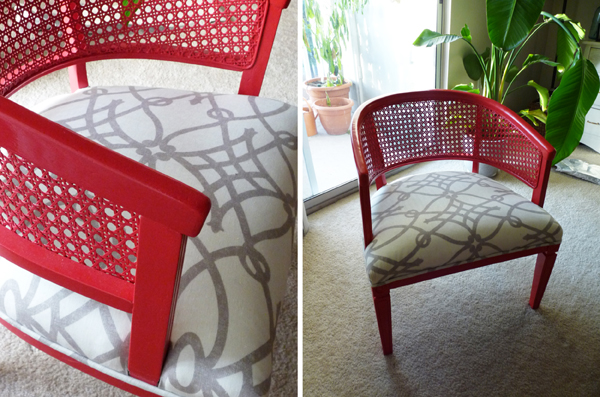 Em for Marvelous - coral side chairs