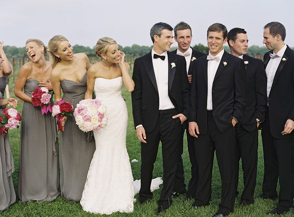 Gray Bridesmaid Dresses