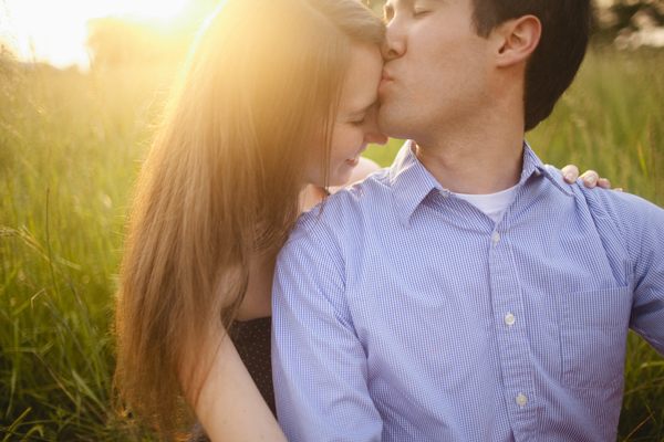 preppy engagement session