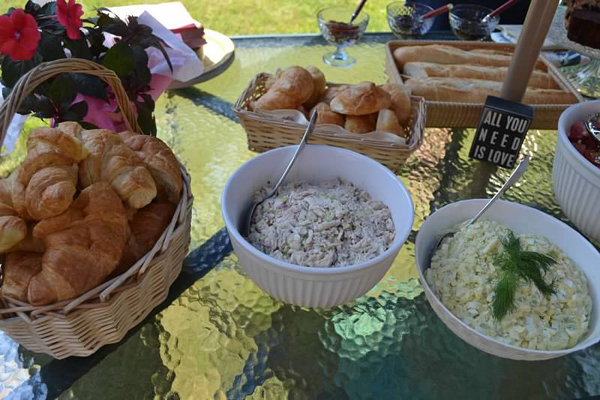Fancy picnic food