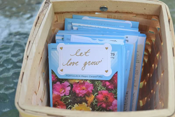 Seed packet favors