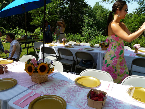 Sunflower centerpieces