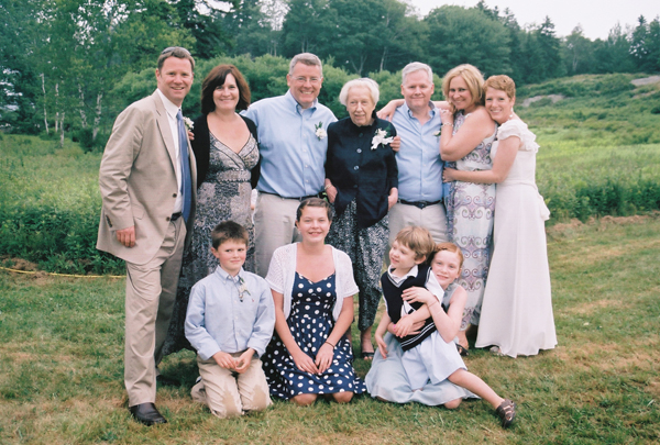 relaxed family portrait