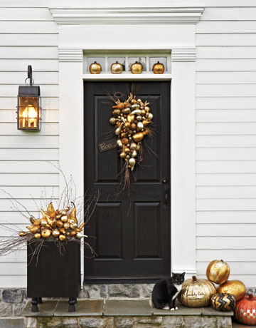 fancy fall porch