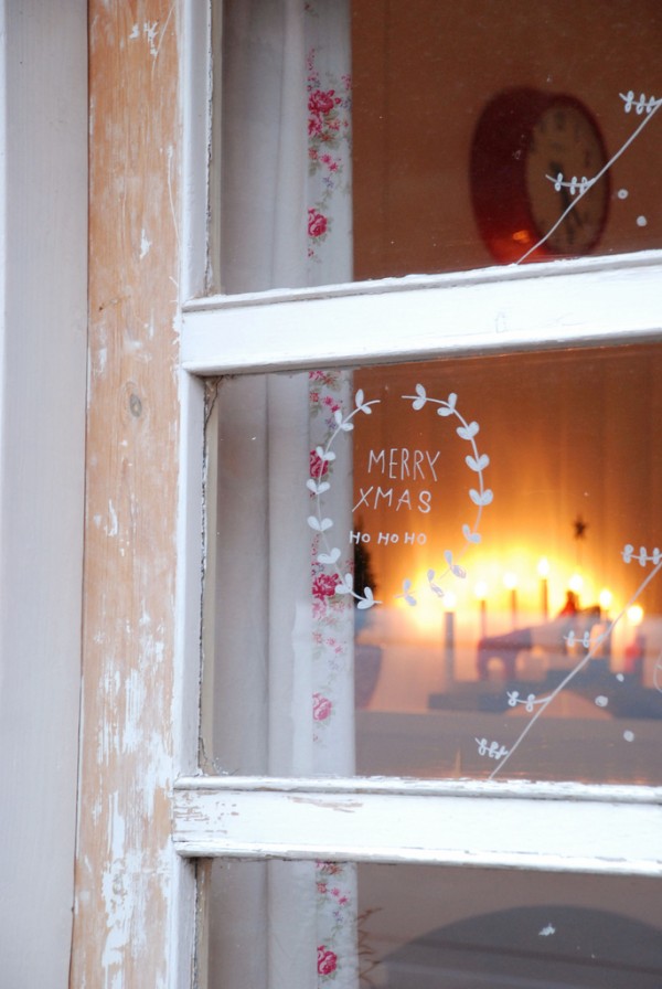 chalk pen wreath