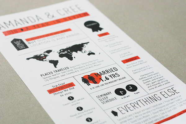 modern christmas newsletter