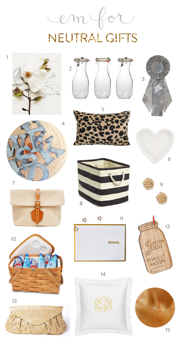 Em for Marvelous Neutral Gift Guide