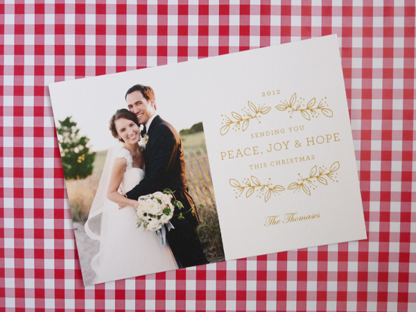 minted christmas card