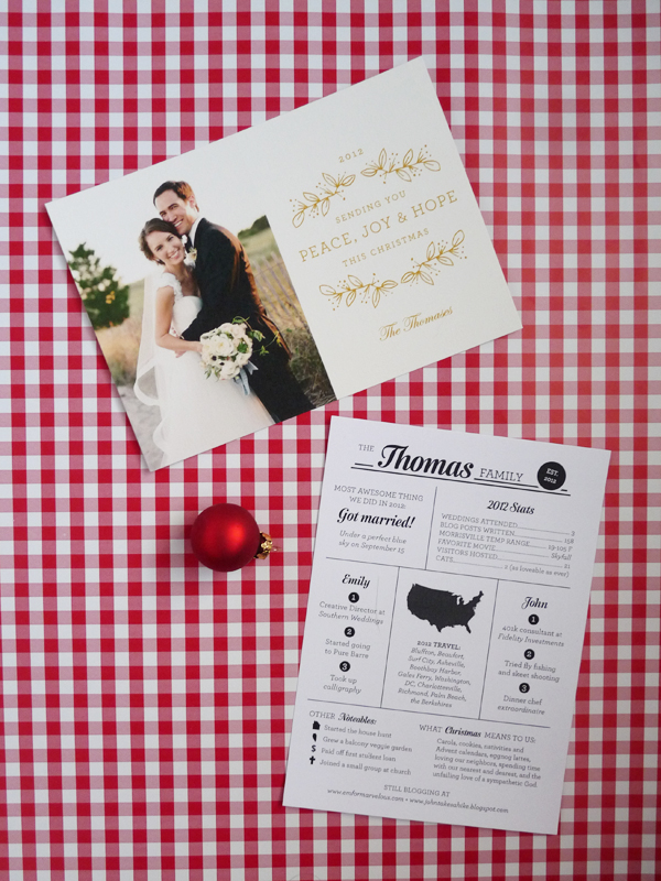 newsletter christmas card