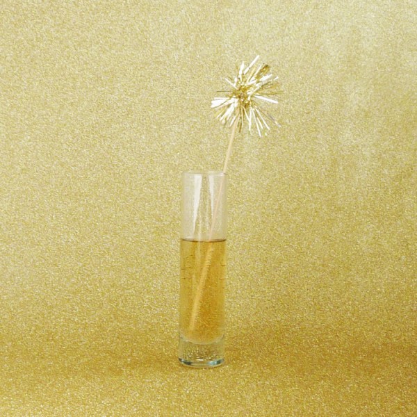 gold tinsel stirrers