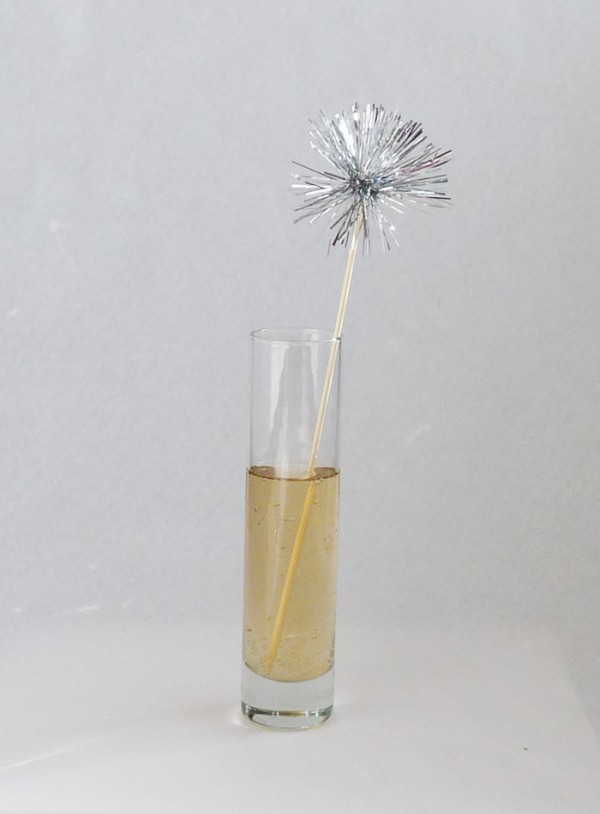 silver tinsel stirrers