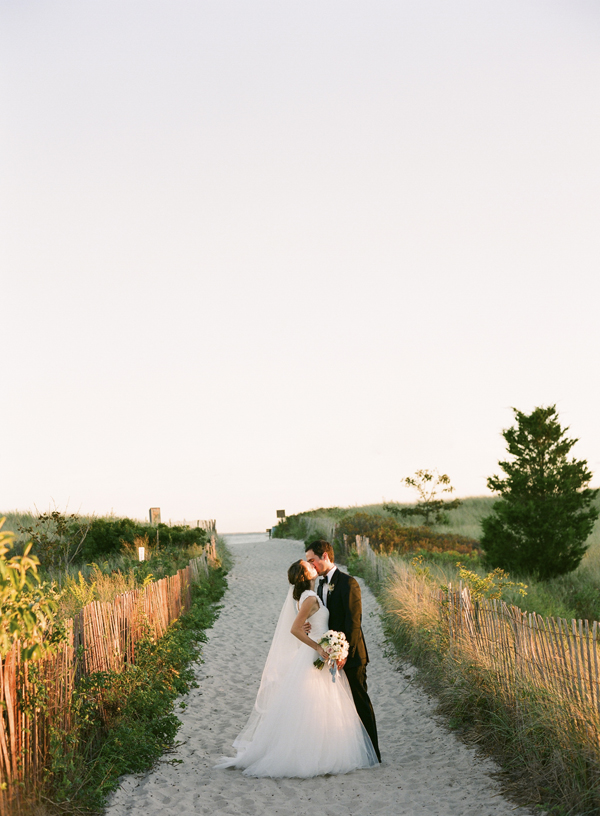 beach wedding portrait