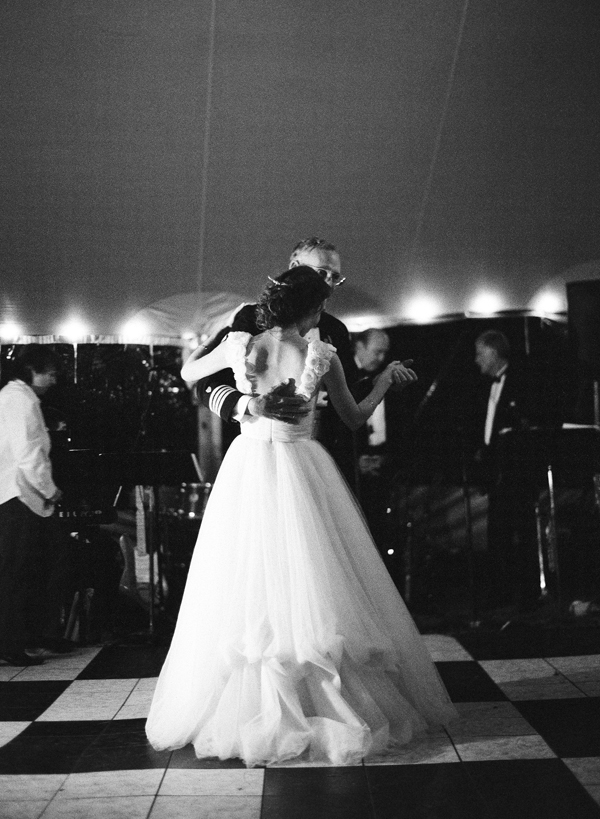 bustled wedding gown