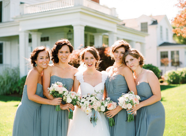 grey bridesmaid dresses