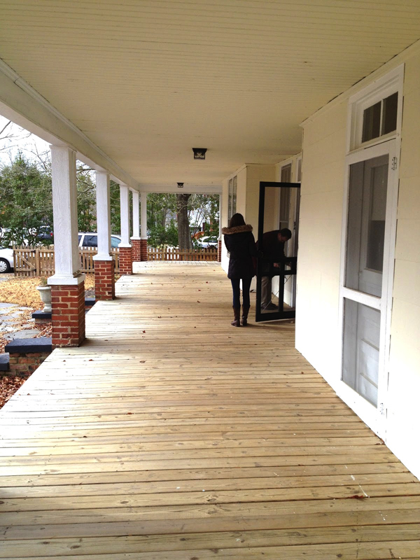 wraparound front porch