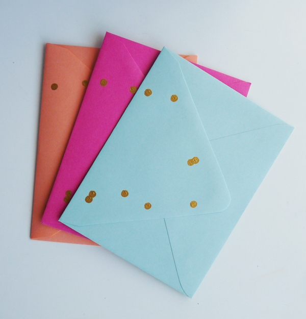 gold-dot-envelopes