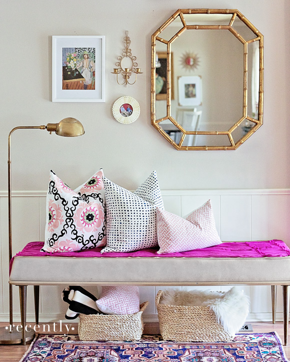 furbish-pillows-entry-bamboo-mirror-gold-lamp