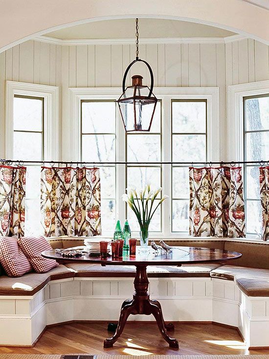 Cafe curtain inspiration for the dining room Em for