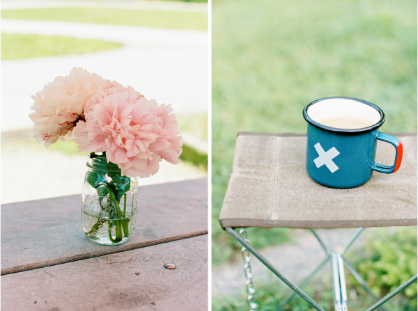 peonies and camping
