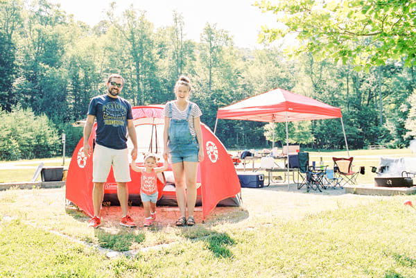 Ray family camping