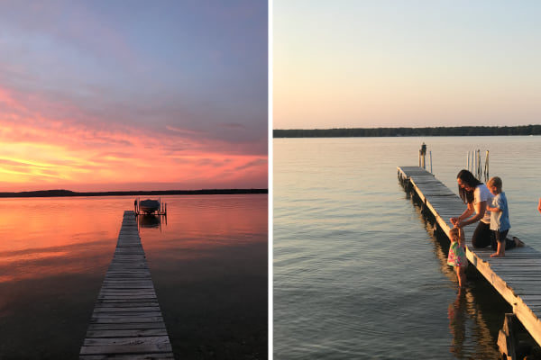 lake sunset
